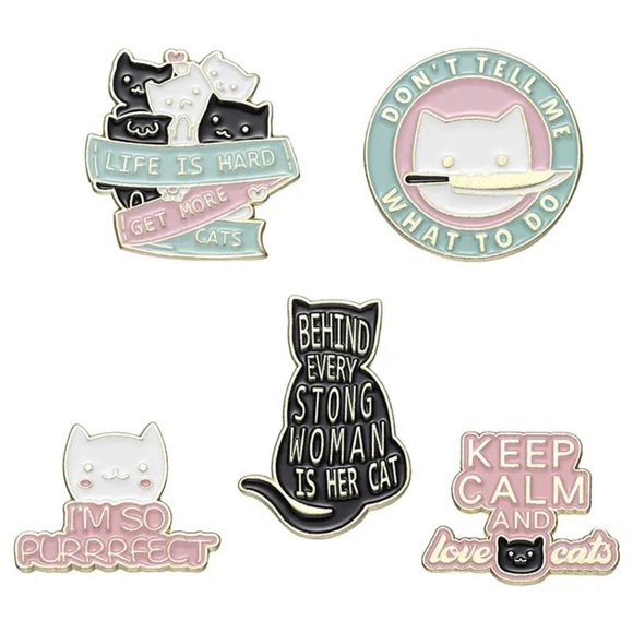“Don’t Tell Me What To Do” Cat Pin - Picture 2 of 3
